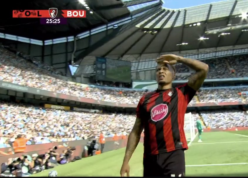 GoatSoya's tweet photo. RT @ActuFoot_: ⚽️ TAVERNIER OUVRE LE SCORE POUR BOURNEMOUTH FACE À MANCHESTER CITY !!! 🍒 https://t.co/Df5daSG4IG
