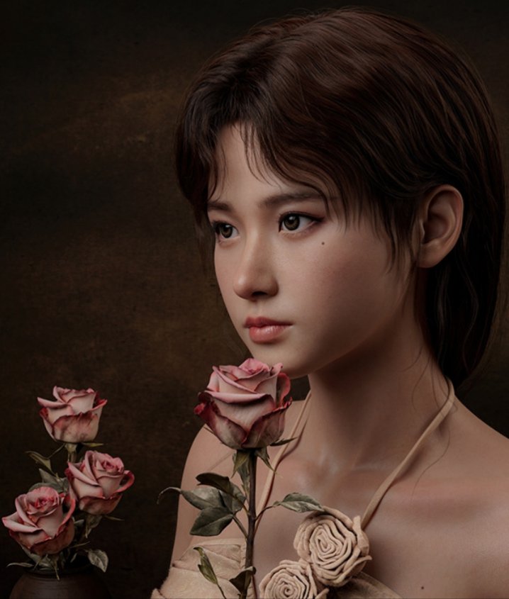 Aevon3D's tweet photo. Realistic 3D character study 🌹

Focused on natural skin, facial details, hair and expression.

Available for 3D character commissions.

#3DCharacter #3DArtist https://t.co/oAAdFE1n56