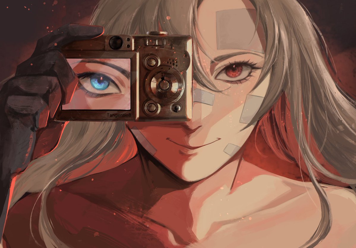 Tangentle8's tweet photo. "Captured in memory, bound by a promise."
#SIGNALIS #signalisfanart https://t.co/2xLgfftoVg
