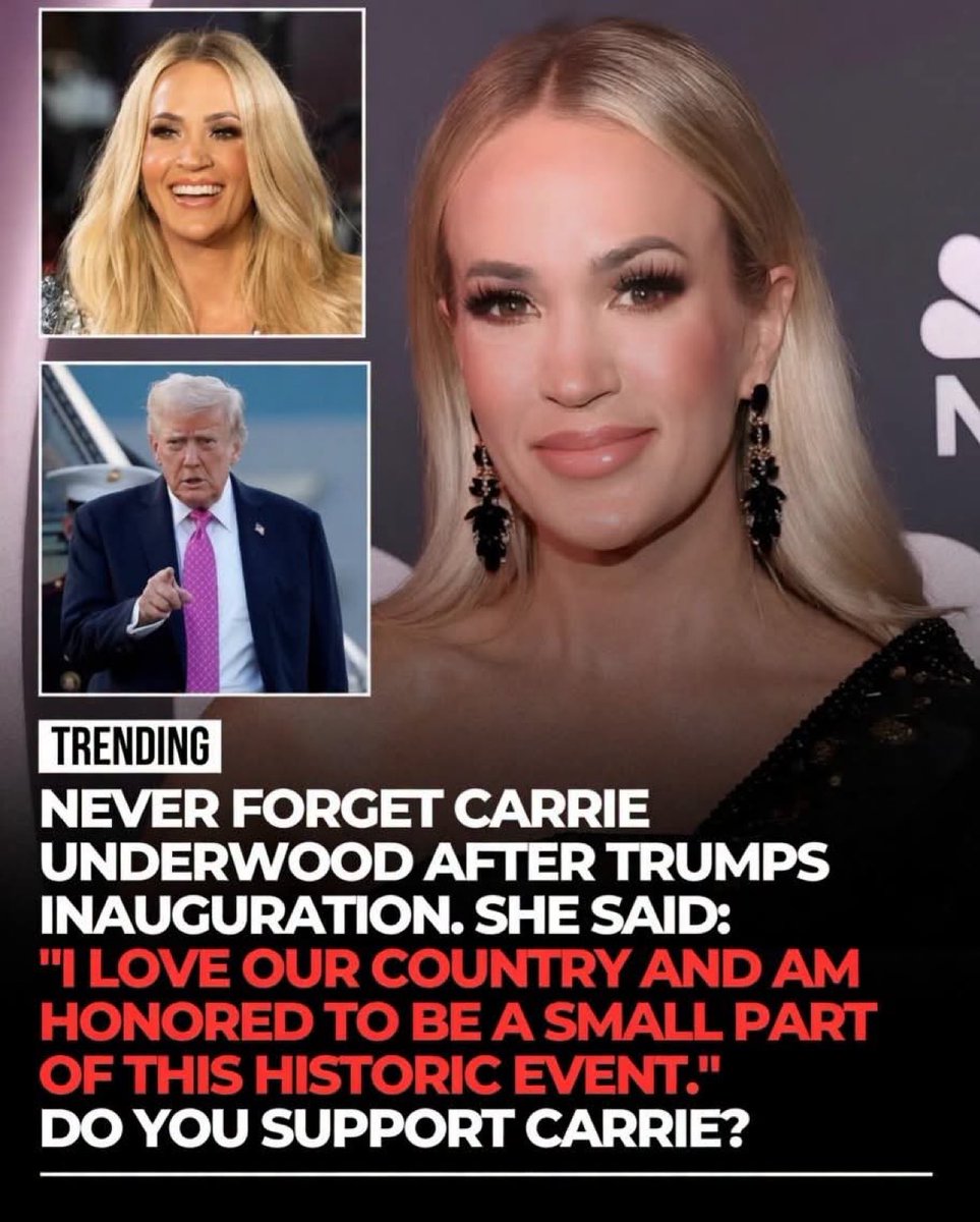 EagleHunterX's tweet photo. Do you support Carrie Underwood? https://t.co/rMgDlqZC0e