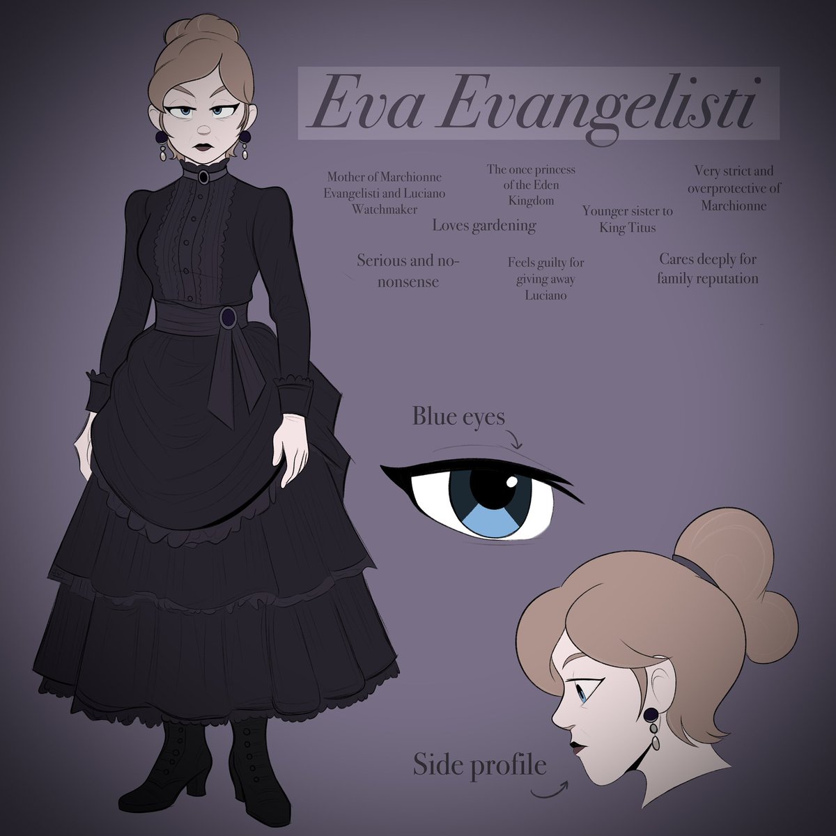 FireheartSophia's tweet photo. Official ref of Eva Evangelisti #mtmb #mariothemusicbox #houseofcrows #hoc https://t.co/TgQPiXObHH