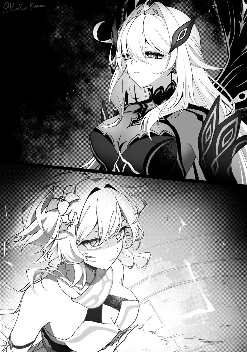 RuriYuri_Raimun's tweet photo. #原神 
ロノヴァvs蛍のムービー最高だった https://t.co/UOgdTrxwfd