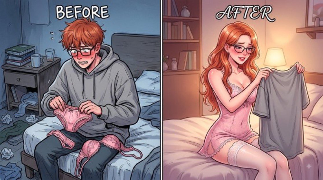 kei97099's tweet photo. He put on the pink ones just to see…
Now she can’t take them off.
#sissy #feminization #transformation https://t.co/jZ58pASs5u