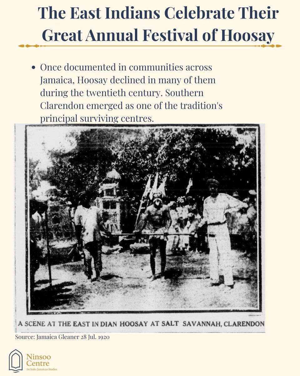 ninsoocentre's tweet photo. Hoosay was once documented across Jamaica, but many local observances disappeared during the 20th century.
Southern Clarendon became one of its principal surviving centres—preserving a tradition whose Jamaican history stretches back generations.
#NinsooCentre #Hoosay https://t.co/8WNBUXPeoa
