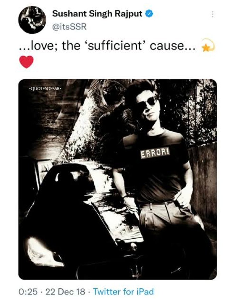 Chatarpatarr's tweet photo. Some bonds just exist. We can't name them. Some strings are just connected, we can't break them. #SSRians ♾️♥️ @itsSSR
SSRians Spirit Unmatchable
#JusticeForSushantSinghRajput🔱
#SushantSinghRajput
#BoycottBollywood
#ArrestRheaChakraborty https://t.co/XpNsLW8G0P