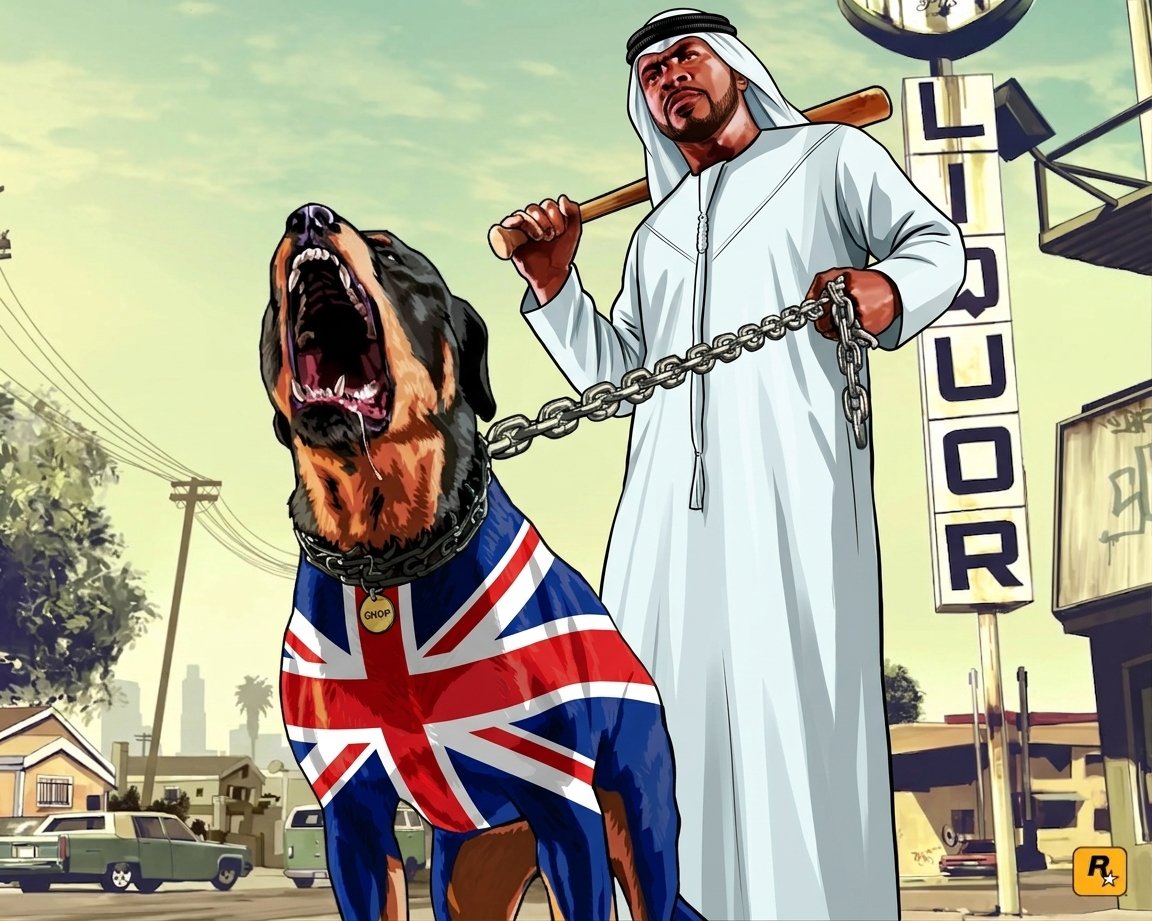 AbbaSheger's tweet photo. #Statecapture 101 
#UAE turning #England to #Sudan 

#ManCity 
#PremierLeague https://t.co/vwKLP5dSxL