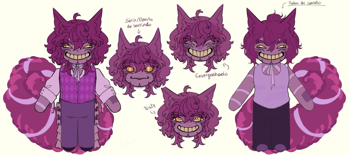 nicchioarts's tweet photo. Referência simplificada pro Ches meu gato sorridente https://t.co/9uDx8TCEww