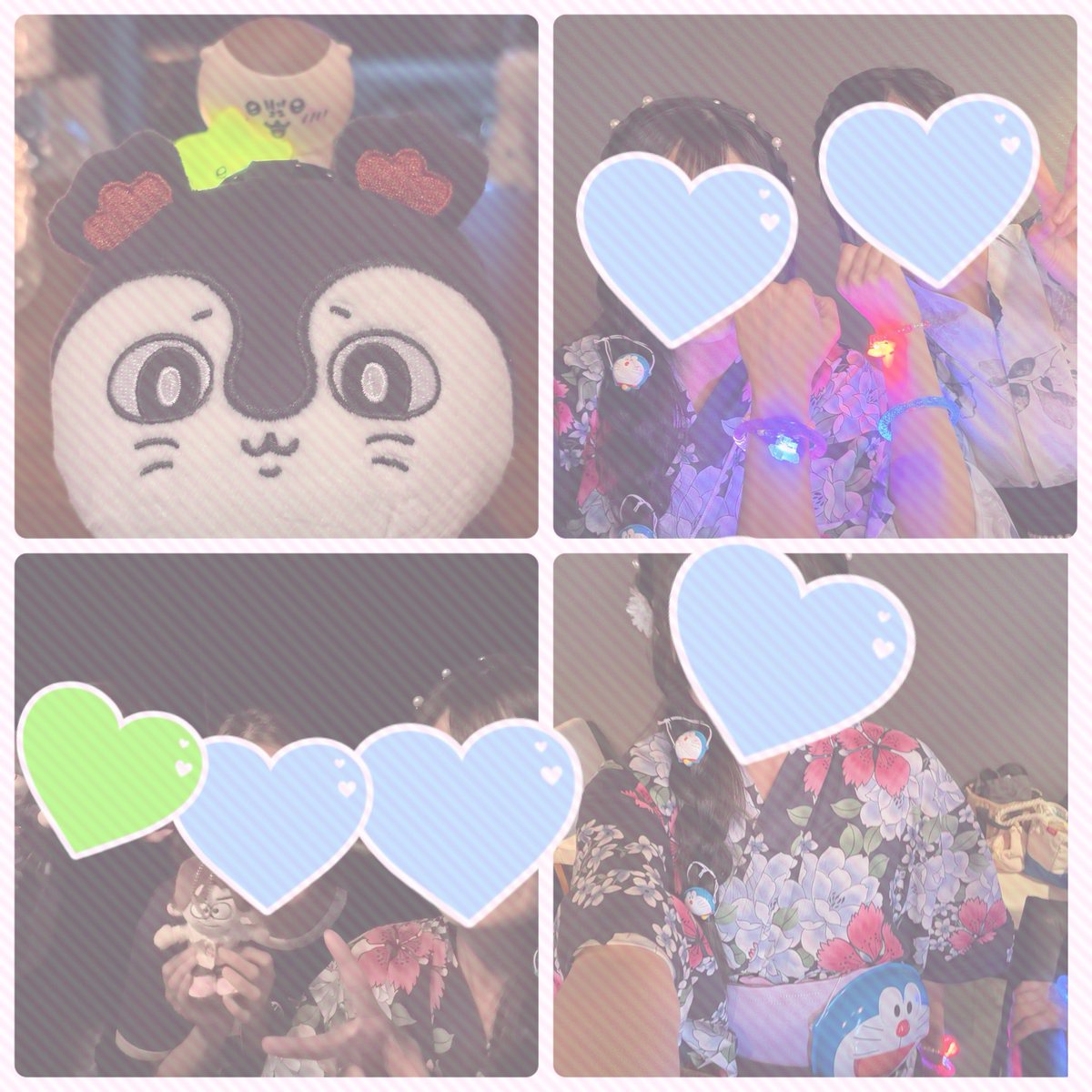 mlyustqr's tweet photo. 今年も麻布十番祭り！ドラえもんのミニお面をヘアアレンジに使いたくて、いつも頭に乗せる大きいお面は帯に設置(笑)ちいかわに若干の浮気をしつつ、ちゃんとドラえもんにしました！笑)とてつもない人だったし、毎年食べてるのなくて辛かったけど、お祭りは楽しめたと思う！笑)二日間お疲れ様でした！ https://t.co/BSzn9lLDyi