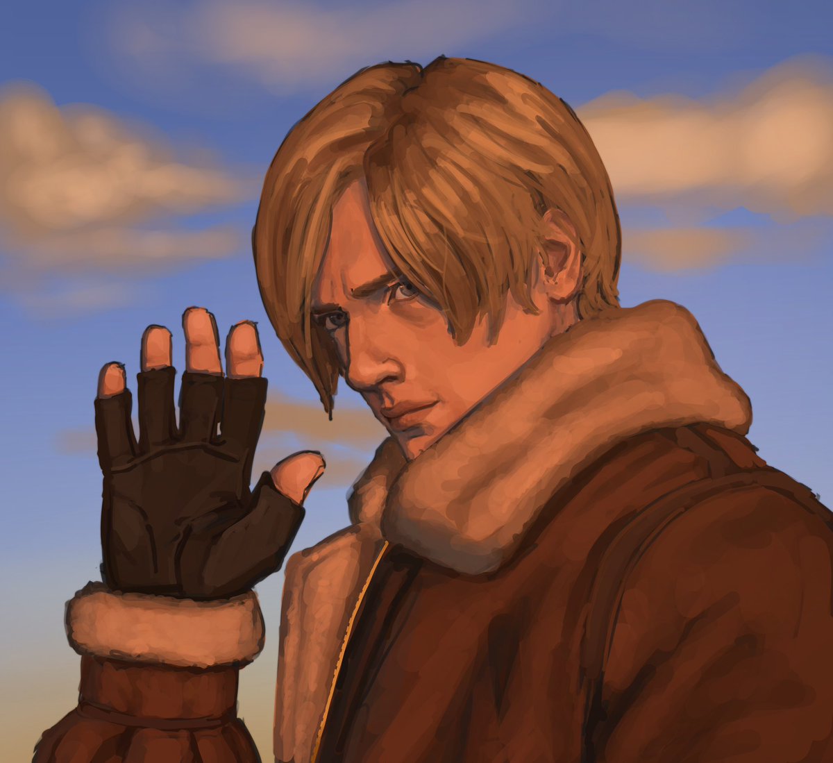 Ameeeue's tweet photo. It’s been awhile, yeah? - Leon Kennedy https://t.co/aZgzGKY0vQ