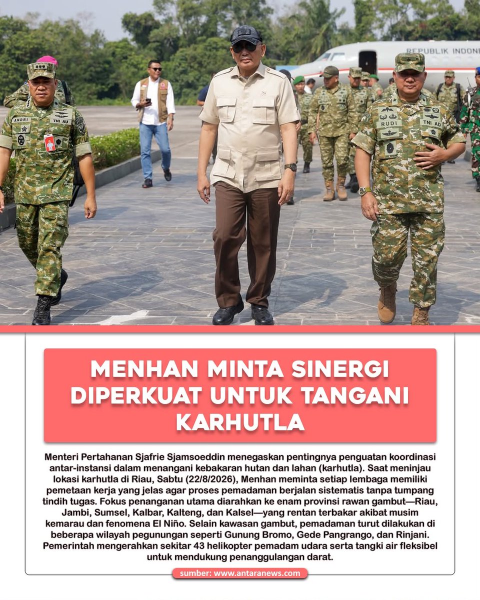 lakesqp's tweet photo. Sinergi lintas sektor menjadi kunci dalam mencegah karhutla meluas dan menimbulkan dampak yang lebih besar. https://t.co/3IUjBD9wtj