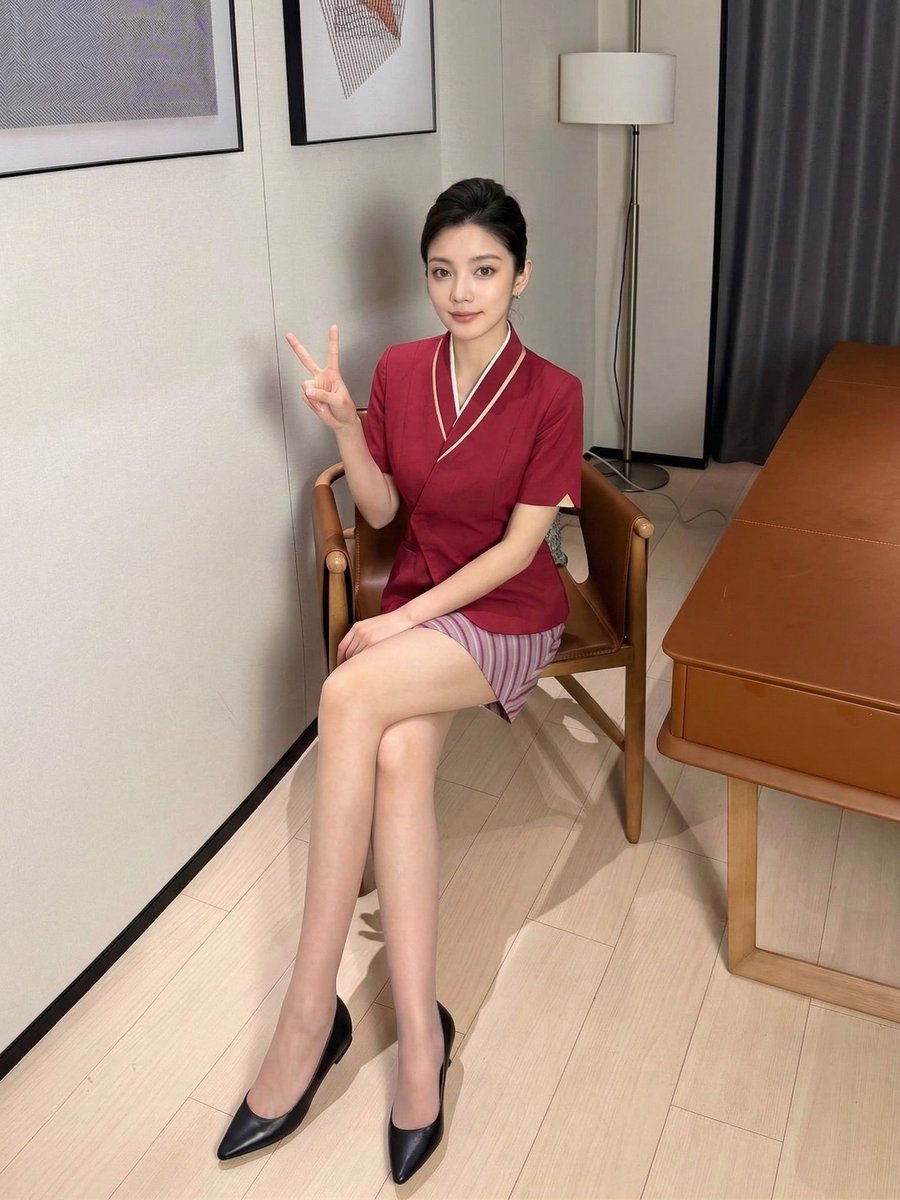 LukeshVj's tweet photo. 穿这身出门，路人的回头率大概是180%。你们说，大家是在看我的制服，还是在看这双腿？ https://t.co/dkRFqVdyAH