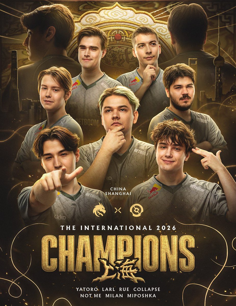 stopgameru's tweet photo. Triple Kill! #TeamSpirit побеждает на #TheInternational по #Dota2 уже в третий раз! Впервые в истории!
В гранд-финале она обыграла #TeamVision со счётом 3:2 и забрала 1 400 000 баксов.
Поздравляем ребят! https://t.co/ahHGpNTTjO