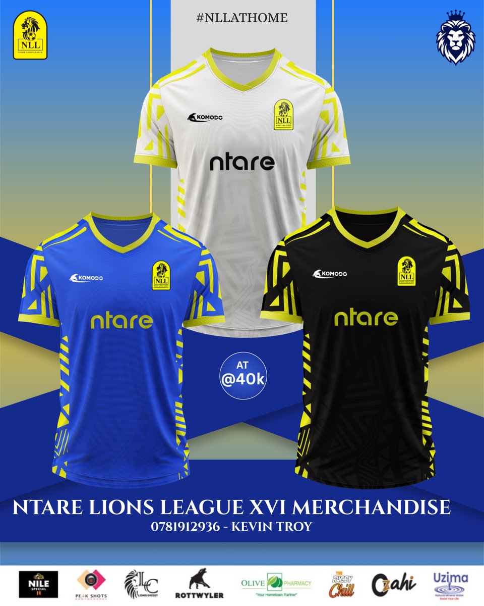 ntare_league's tweet photo. Now that the merchandise is out.
Make your orders for #NLLAtHome merchandise.

Order via  0781912936 - Kevin Ajuna

#NLLAtHome  #NLLXVI https://t.co/uZRPEWzBrP