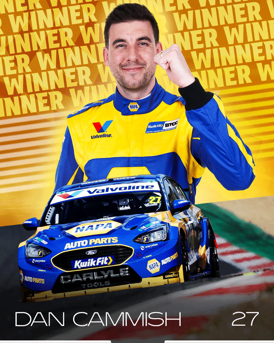BTCC's tweet photo. Dan Cammish wins Round 20 of the 2026 season!

The #27 took his second victory of the season and moves up to second in the standings

#BTCC https://t.co/uvlwQnxjkD