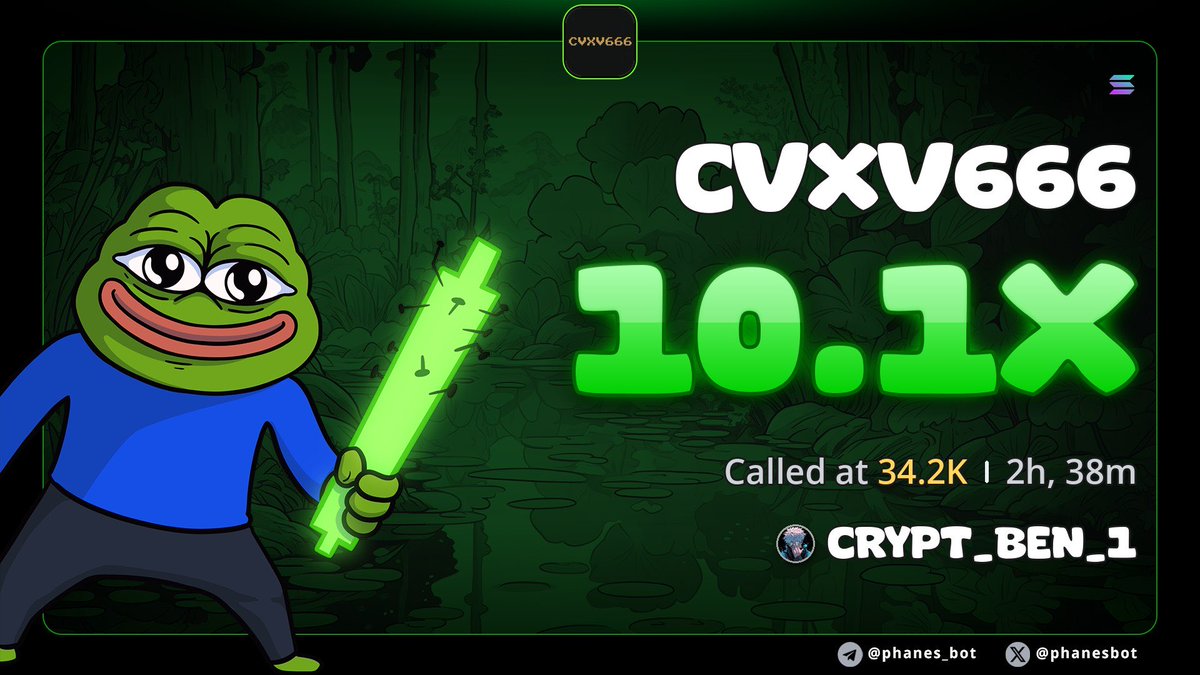 Crypt_bencall1x's tweet photo. 10X on $CVXV666
Ca

C3bajJW843KN9Uu441JkXN7zVMs4VM2HvdAGyGiBpump

#Eth #memecoin #memecoin1000x https://t.co/CQKR40cpQx