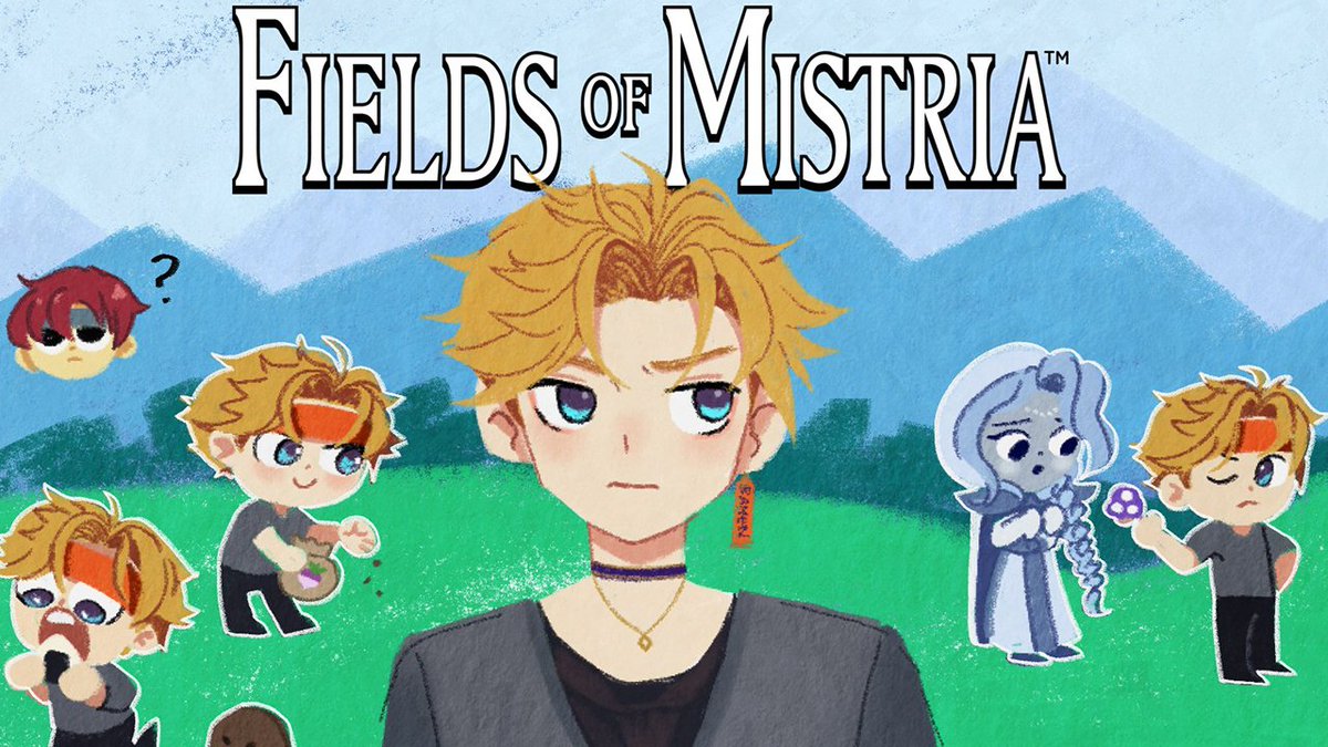 YuQWilson's tweet photo. 【Fields of Mistria】
Being The Good Boy of the Village

🖼️Thumbnail art: @/ItsEasel

🔴 LIVE AT: 9pm EDT / 6pm PDT / 10am JST

Waiting Room:➡️https://t.co/4xKbVLmLbn https://t.co/YAtZPCrMjq