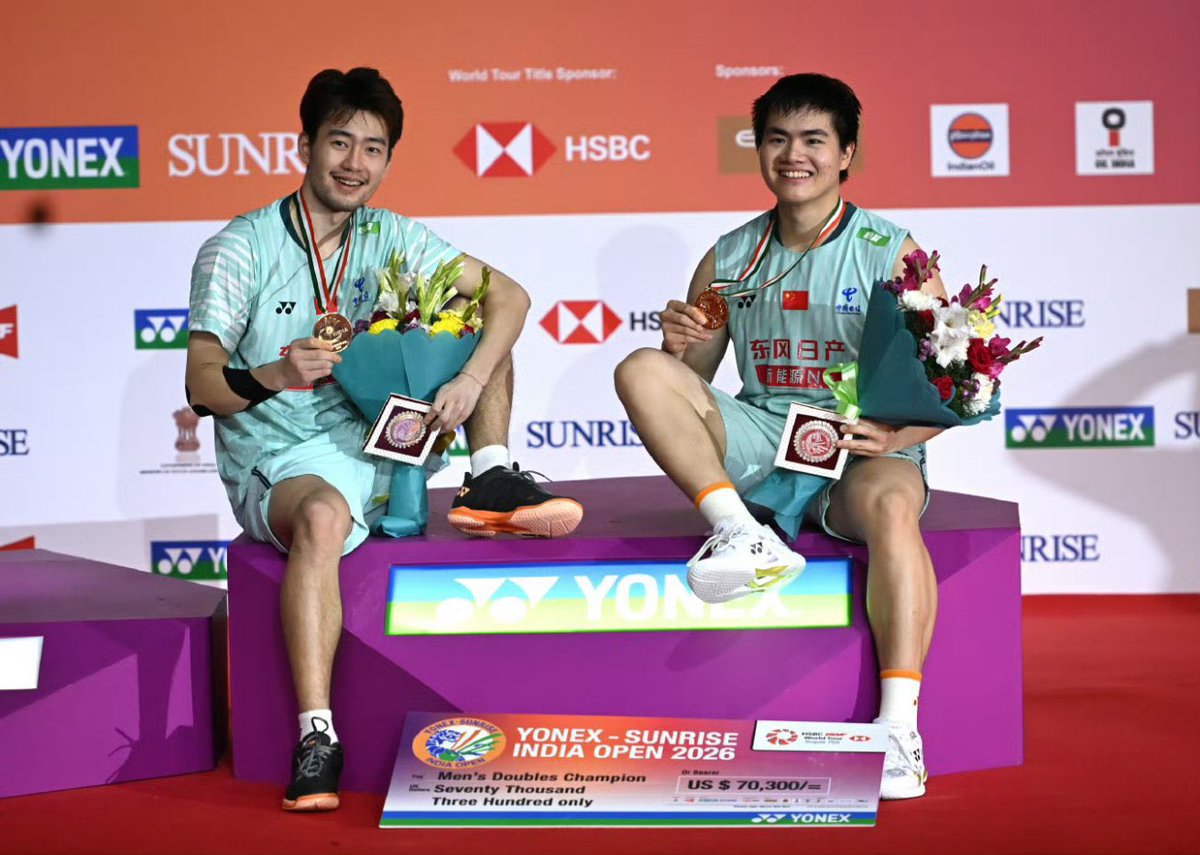 lalalisa48's tweet photo. Indra Gandhi Indoor Stadium will be always special place for WeiChang, both of the title winners in the same place 🥹 https://t.co/r0zJjCDvTs