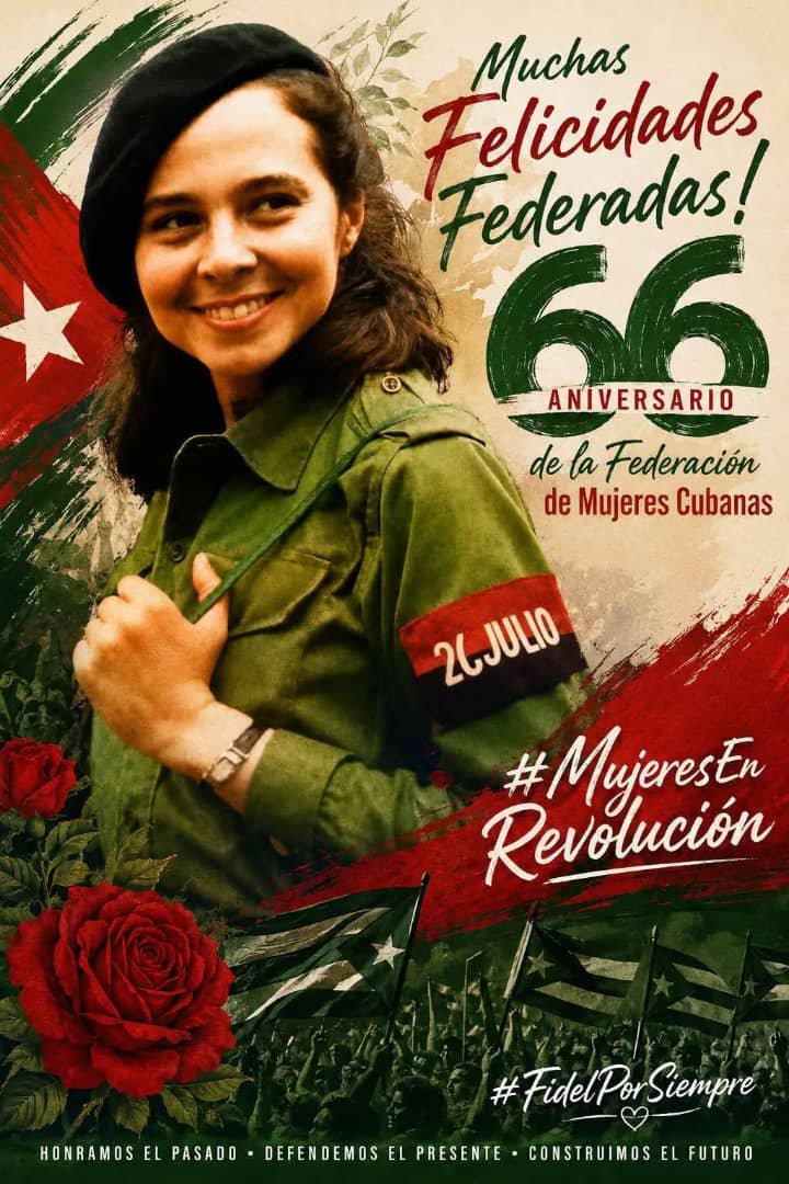 Martinez780726's tweet photo. Celebrar a la mujer cubana es reconocer una historia de esfuerzo cotidiano, de familias sostenidas con amor y de generaciones educadas con esperanza. ✍️ @Marrinez780726 #FMCCuba https://t.co/LX9WCnoIWw