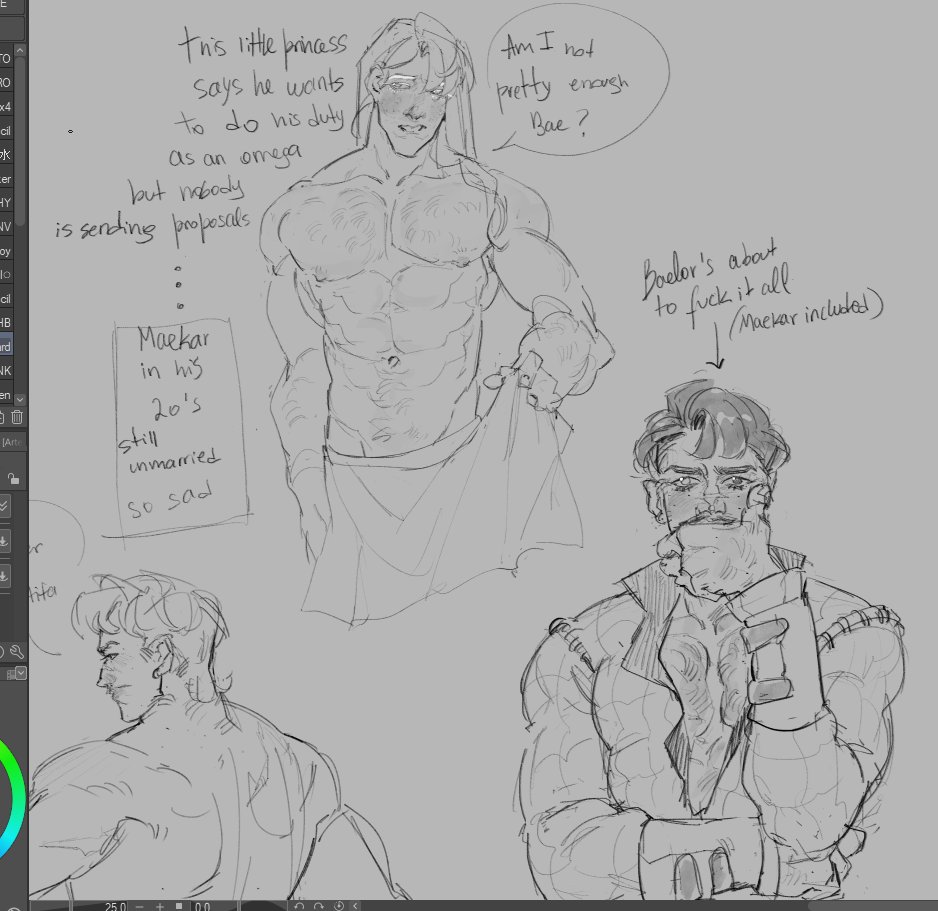 Moonwitchss's tweet photo. *Drops sketches aggressively* #Baekar https://t.co/AeJPIuxpNO