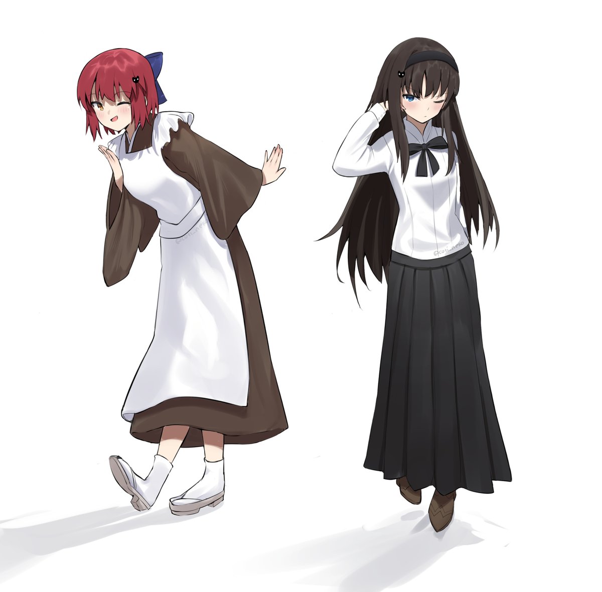 coti_neko's tweet photo. more Kohaku and Akiha ❤🖤 https://t.co/y4Gc1BTR6W
