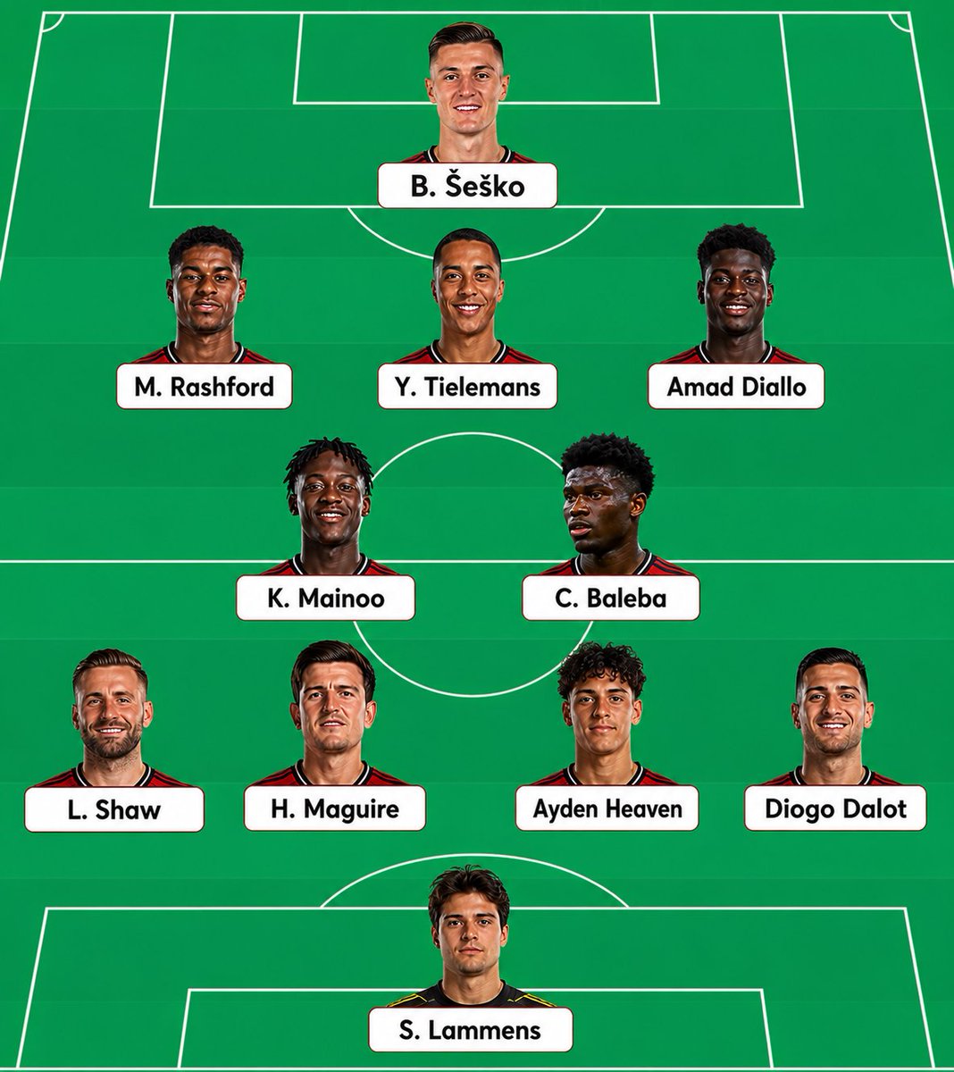 Utd_thankyyi's tweet photo. This is how I want and expect Manchester United’s starting XI to look for now.

Bruno Fernandes out of my team https://t.co/e1EnvdNMdS