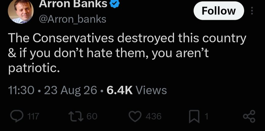 dave43law's tweet photo. So that would be
Yusuf
Tice
Anderson
Braverman
Jenrick
Kruger
Rosindell
Pochin
Cunningham
Bradley
Jenkyns
Gullis
Dorries
- the list is endless as is the Reform fantasy https://t.co/EzFiPmdHVa