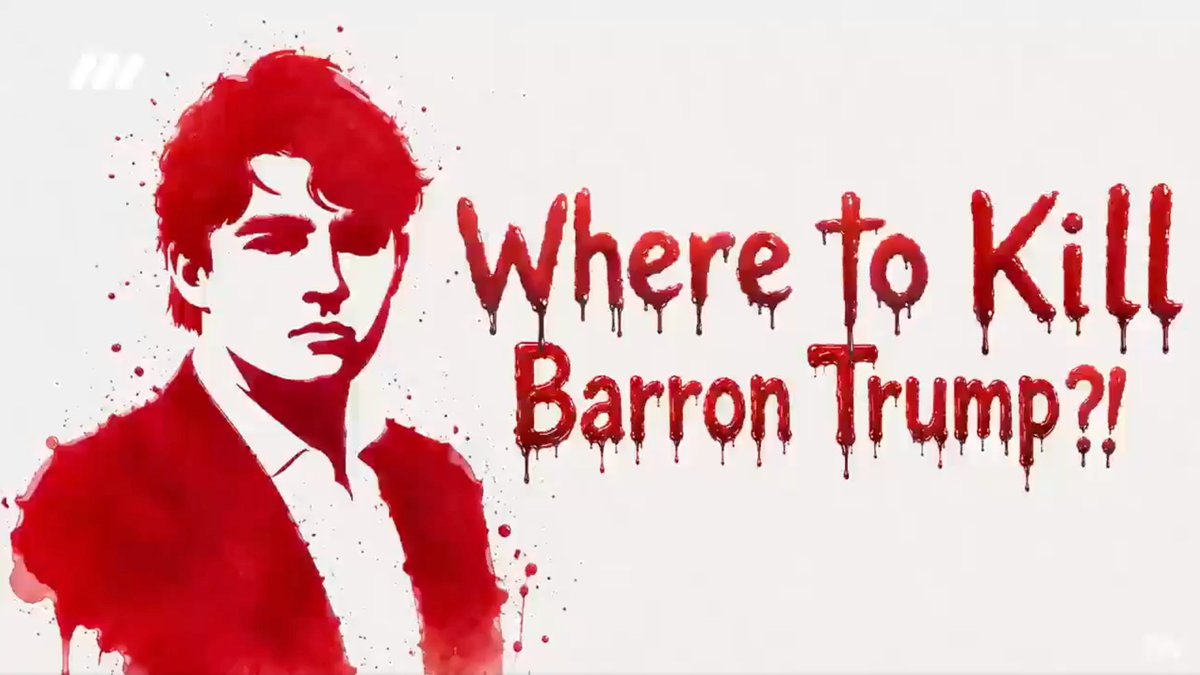 NicholasLissack's tweet photo. The Iranian regime just released a vile video titled “Where to kill Barron Trump?!”, directing would-be assassins to the President’s son and offering a $10M IRGC bounty.

The mullahs grow more desperate and deranged by the day. 

Enough. End them once and for all and free Iran! https://t.co/ERA3I2zuXE