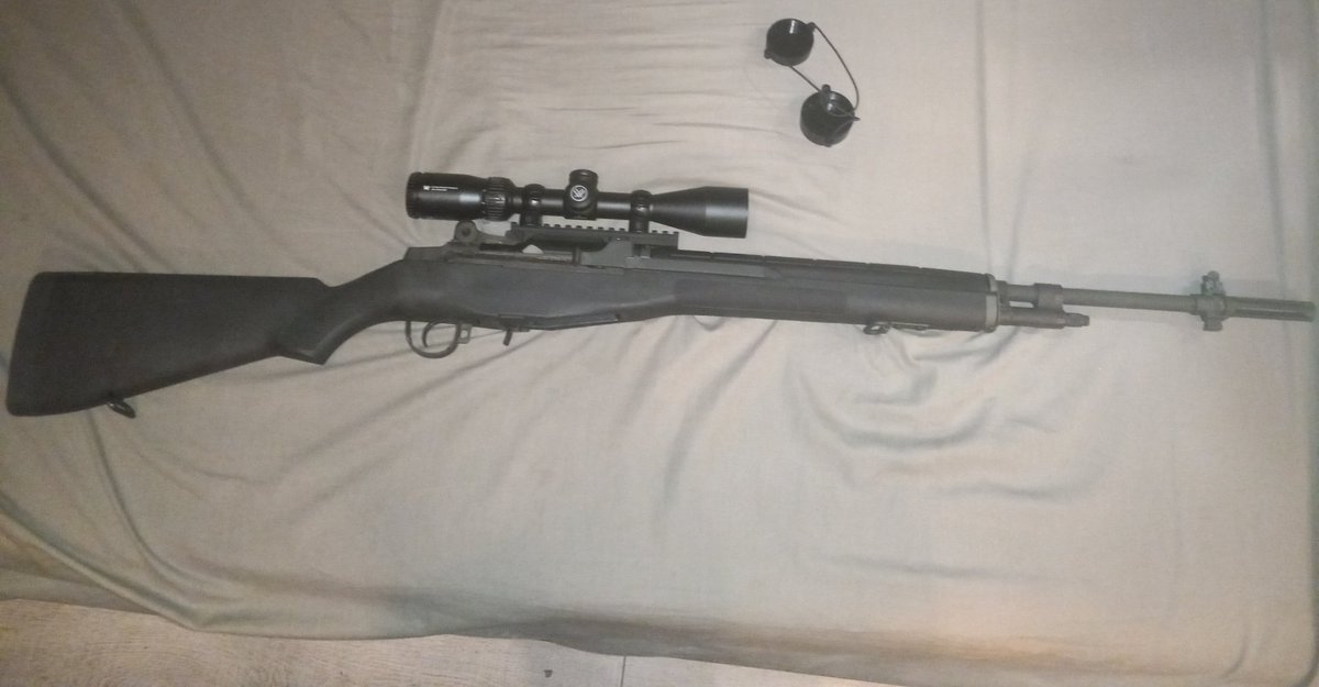 OldmanGreywolf's tweet photo. Redo. Did some rifle repair and upgrading yesterday.
The first is my Marlin 57M. Replaced the front sight setup. The old one was missing the brass bead and hood.
Then added my scope set up to my Big Black Rifle. M1A .308.
Can't wait to sight that boy in. 🐺 https://t.co/PB57fTWfoz