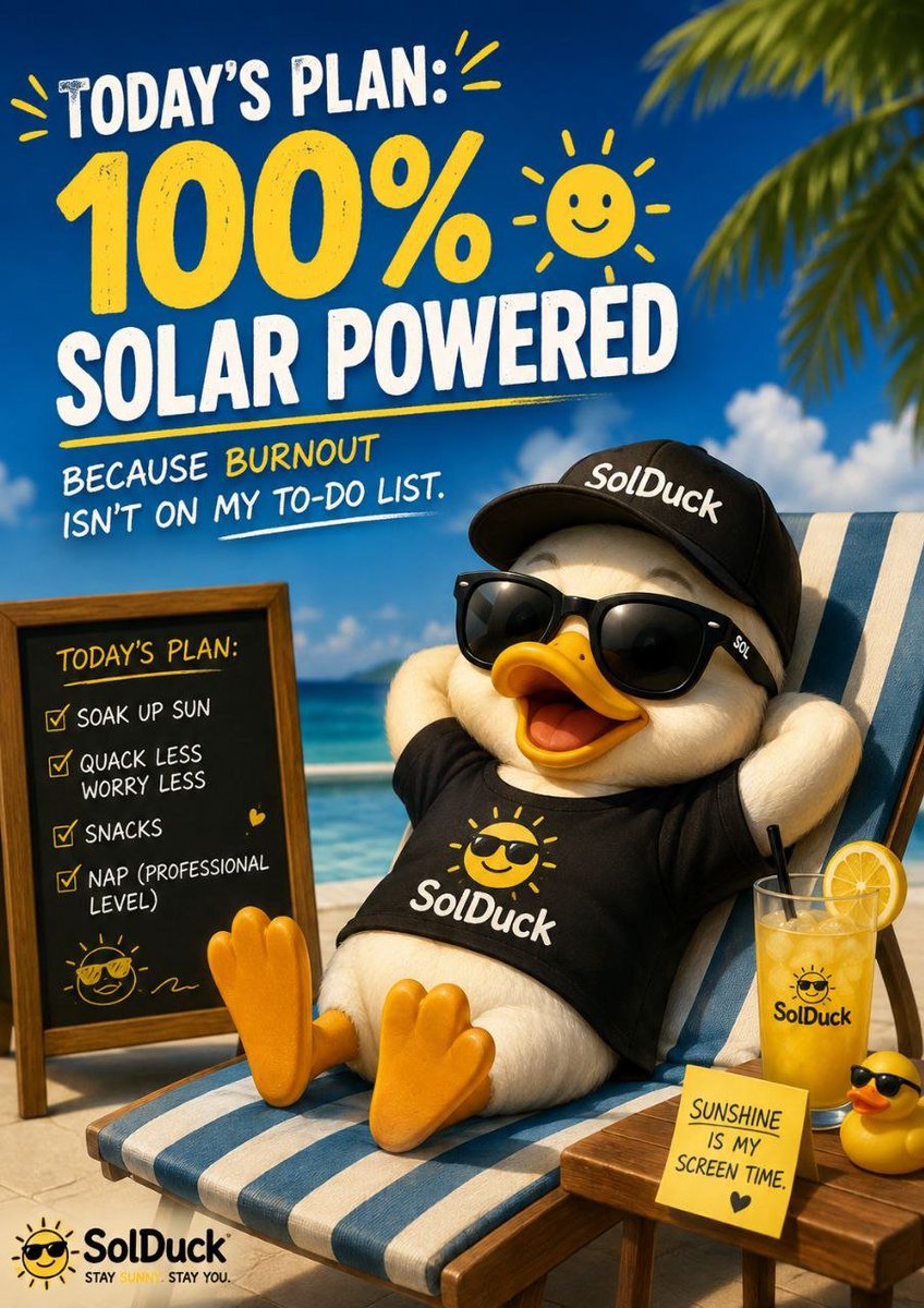 cryptotFXIX's tweet photo. $SOLDUCK 🦆

I’m already in, and the momentum has been impressive. MC is moving up, the community is holding strong, and the DEX just got an update.

If that momentum carries into next week, I wouldn’t be surprised to see new highs.

@SolDuck_
CA: HNCz9mGVK7hJwmR5PBJYCVnCiACNtbqTADuBeG6spump
TG: https://t.co/NNyrLggF7q