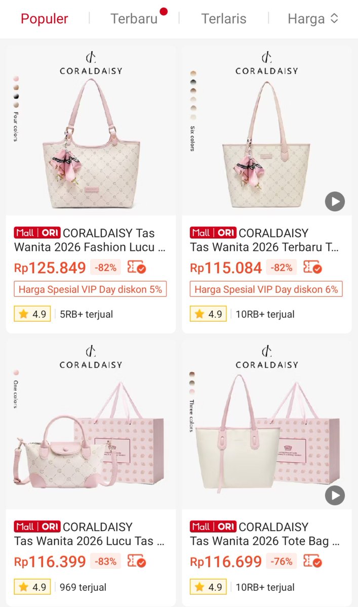 jasminexserene's tweet photo. PLISS UNDER 150RIBUU TAPI DAPET TAS SECANTIK INI✨✨ SUKA BGTT SAMA KOLEKSI &amp; DESAINNYA. SIMPLE, ELEGANT BUT CUTE AT THE SAME TIME🌷🌷 https://t.co/j4VgRRPoa2