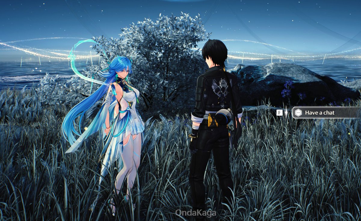 KagaOnda's tweet photo. Wuthering Waves: You Might Not Know

When Rover is inside Qingxiao's Inner Realm and walks around with her, there are multiple secret interactions where she does all sorts of different things.
She'll get shy, put both hands behind her back if Rover stares at her for too long. https://t.co/Iq5LzGVhFp