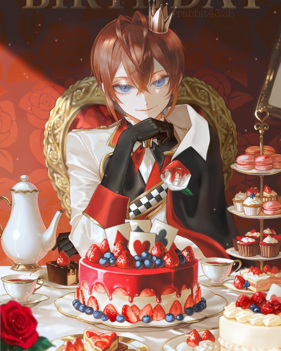 rabbit4325's tweet photo. おめでとう🌹

 #リドル・ローズハート誕生祭2026
 #リドル・ローズハート生誕祭2026
#twstファンアート https://t.co/VNE2bvgPl5