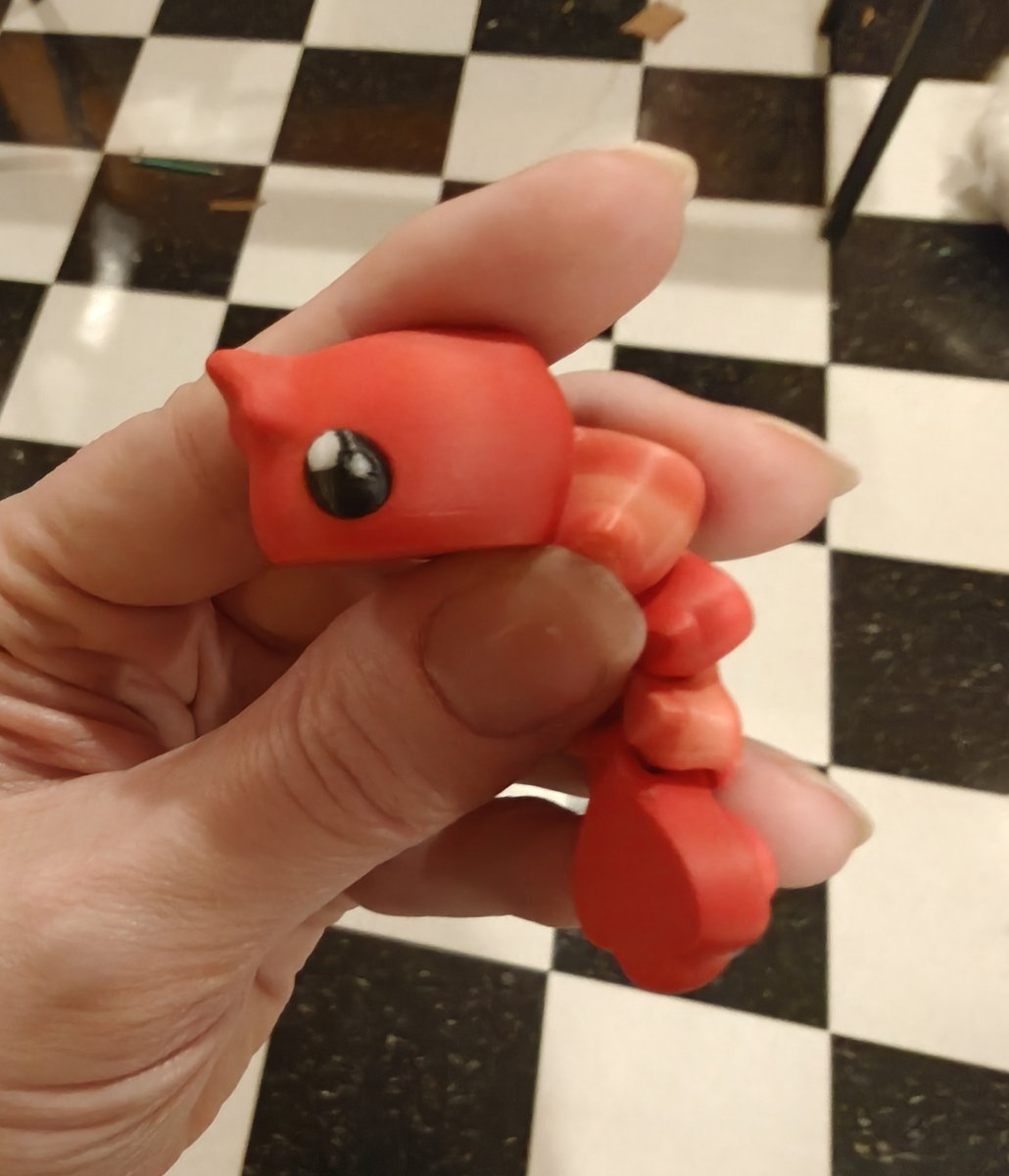 LitterboxComics's tweet photo. 11yo turned 12yo recently and when I asked him what he wanted on his birthday cake, he said "Shrimp".  

After 3D printing a bunch of shrimp, I asked what he'd like written on the cake and he said "Shrimp".  

I asked if he wouldn't prefer his name, or "Happy Birthday", or "12" and he said "Shrimp".