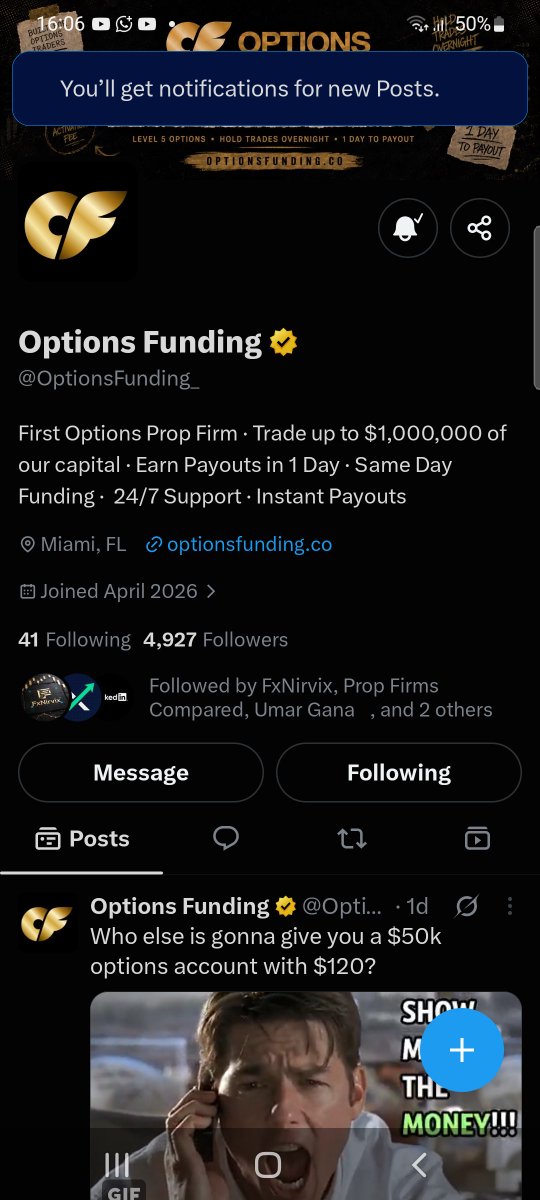 FaaaFari's tweet photo. @MrZackMorris @OptionFunding Really appreciate this opportunity. A free funded account could be a huge step forward in my trading journey.

@soscc
@fileofdreams
@ticyong https://t.co/kld6MHOXvN