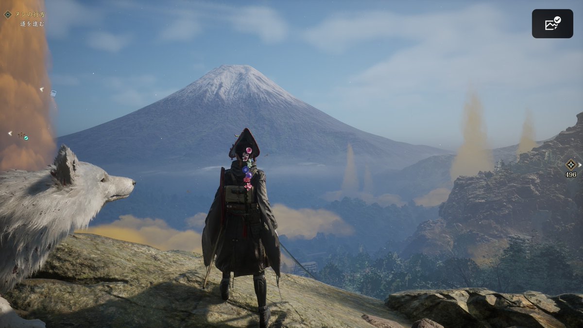 tmpichu's tweet photo. ビーストオブリンカネーション、もうすぐ半分ぐらい？（PS5が進捗40％と言ってくる）
吉川コロニー抜けて富士山に入りました。
この、皆それぞれで都（東京？）に向かうかんじ、、ずっとドラゴンヘッドのこと思い出しながらやってるので不穏🙄 https://t.co/YcFDAyE8MI