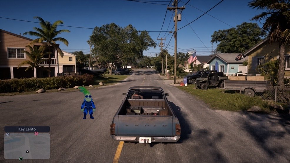 iamnotlester's tweet photo. It's incredible how well-designed the GTA VI map is; the neighborhood where Jason lives at the start of the game looks varied and lively, with each house having its own distinct identity.

The hours I'll spend just cruising around there without doing anything special... https://t.co/w7xXJfb9vM
