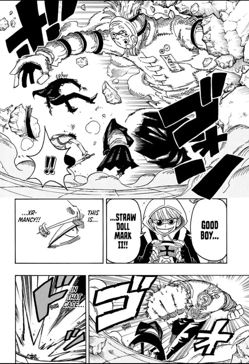 grayuzuhiko's tweet photo. #UltimateExorcistKiyoshi

Chapter 105! The investigation into the chairman’s stabbing continues! We finally meet his son, Daichi Kitano, and his gang (DCB). Not only that, we get introduced to a new power (xr-mancy), as well as have DCB join the investigation! Peak chapter!! https://t.co/4cPbR1xYK3