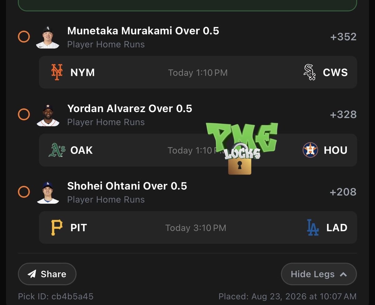 pmelocks's tweet photo. Running the homers back til they all hit on same day lol https://t.co/RR3iUOPmFN