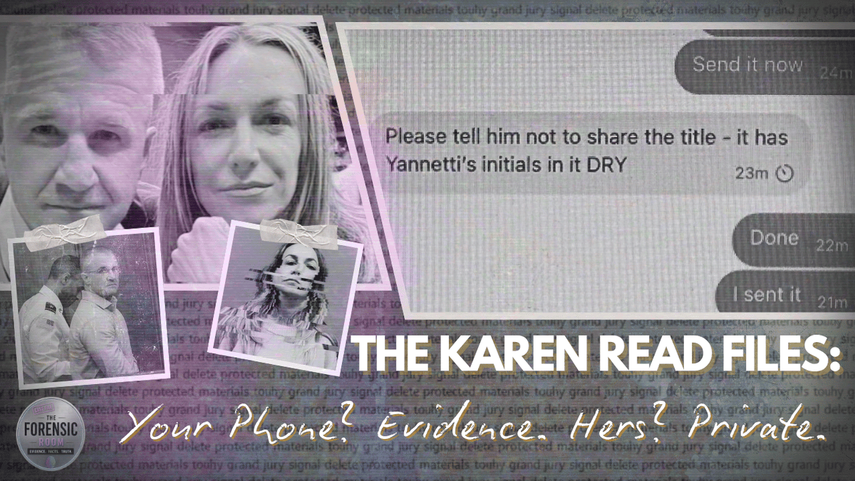 forensicroom's tweet photo. In this episode of "The Karen Read Files", we’re diving into the long-running fight over phone evidence - and the double standard at the heart of it: your phone is evidence, but Karen Read's? PRIVATE. At least according to Read.  

We’ll walk through the many times she has fought to keep her phone out of scrutiny, but we won’t be leaving Aidan Kearney out of this one either. We’ll take a look at his ongoing fight to keep his phone private, too.  

And we’re super excited to have NEW (@NEW__Pod ) joining us to chat all things phones and the battles over what should - and shouldn’t - be seen.  

This is going to be a good one. We hope you’ll join us, this Thursday at 7PM ET!

https://t.co/BjvN8wHQbu