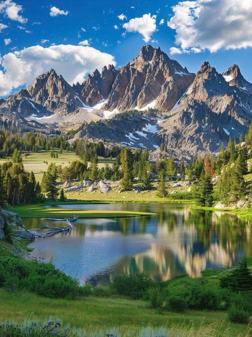 Gracefulgrain01's tweet photo. Sawtooth Mountains Range 🇺🇸 https://t.co/svMOQLWkJt