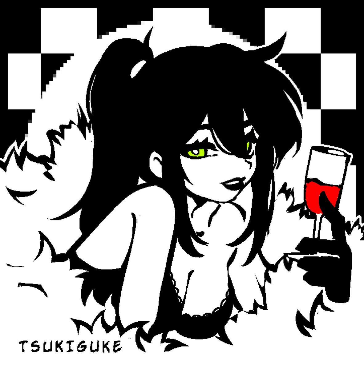 tsukiguke's tweet photo. Bathing in her ruthless luxury  🖤
#tcoaal https://t.co/uPlr61WACu