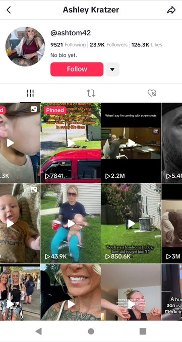 fugustra1's tweet photo. The woman pouring water on an infant while laughing in a cruel and antagonistic manner has been identified as Ashley Kratzer (TikTok:@ashtom42 ), based in the Selinsgrove, Pennsylvania area.  

Make her famous. https://t.co/j9GEgNL3pH