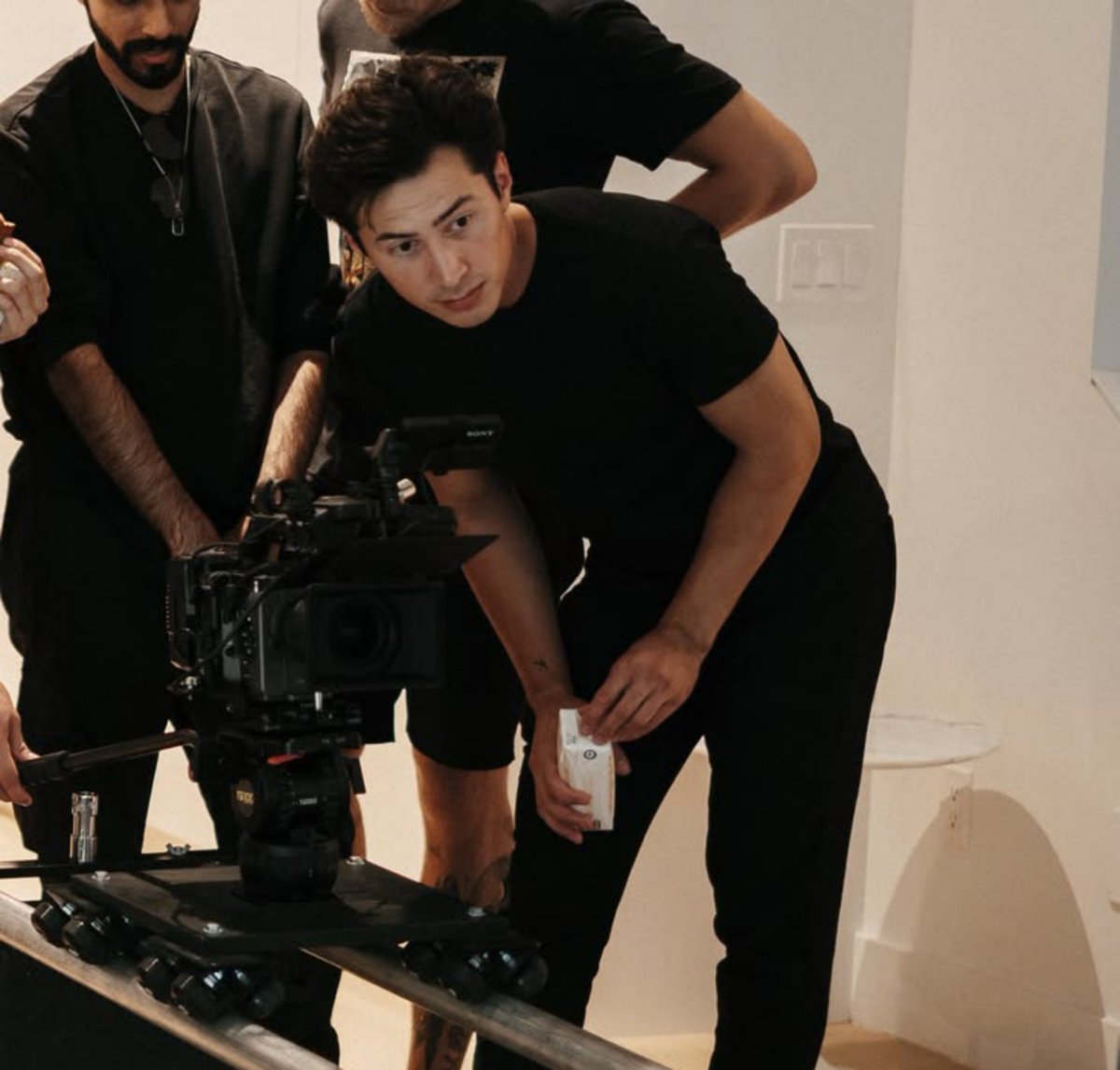 thehudprint's tweet photo. he's always so happy to be behind a camera <3 https://t.co/xdgduGRhiv