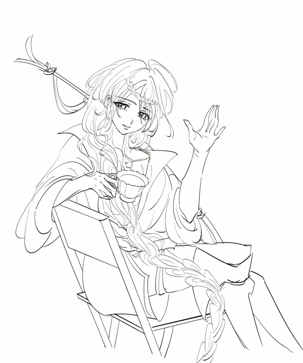 OrleneSheen's tweet photo. Tried blending the image... First time, I wasn't quite sure how to do it (＞人＜;)  
When drawing the line art, I thought it should be a scene where you enter the little cabin and Yunan greets you with a smile.
#MAGI #Magi #Yunan_Magi #Yunan #Fanart #blendsedit https://t.co/y8yLyVW1AD