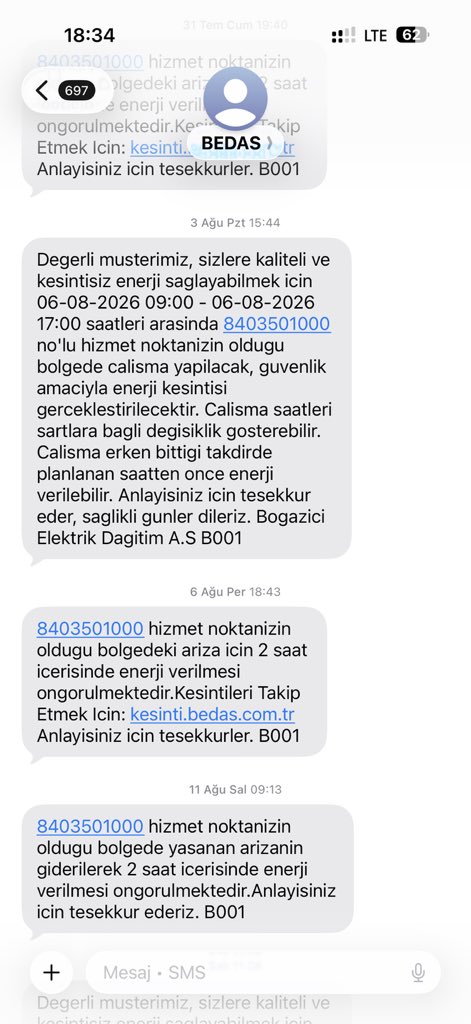 ayserkan's tweet photo. Sadece bugün Göktürk’de benim sayabildiğim 5 kez elektriklerimiz kesildi. 1 yıldır bu sürekli oluyor. Özellikle son 6 aydır bu çok daha sık olmaya başladı. Evdeki elektroniklerimin ayarları sürekli bozuluyor. @BEDASDestek sizden bıktık.Çok kötü bir elektrik dağıtıcısısınız. https://t.co/sTaCprx7o3