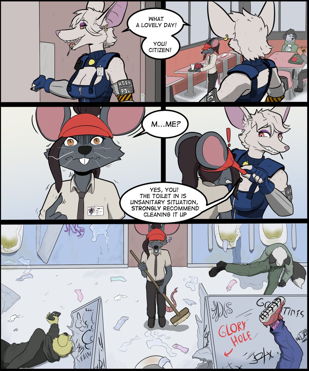 belzewul's tweet photo. Friends came up with a comics idea with Ratricia and Officer Flint. Foodcourt hell is always hell  

 Officer flint by Forest ︀︀ ︀︀
@ForestTheRotten
︀︀Ratricia belongs to: ︀︀
@EL_K_8187 https://t.co/RB3gqSlOOQ