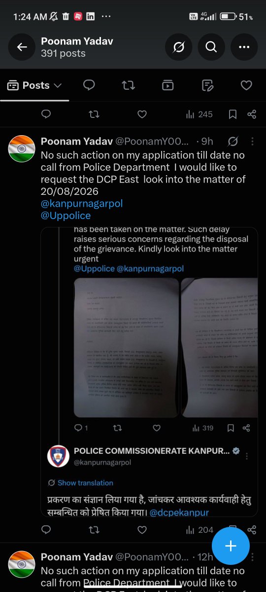 PoonamY00529252's tweet photo. Despite continuously raising complaints on X regarding the same issue, there is still no update or visible action from the police. Repeated complaints without any response raise serious concerns about the grievance redressal system.
@Uppolice https://t.co/VKDNsz7aOZ