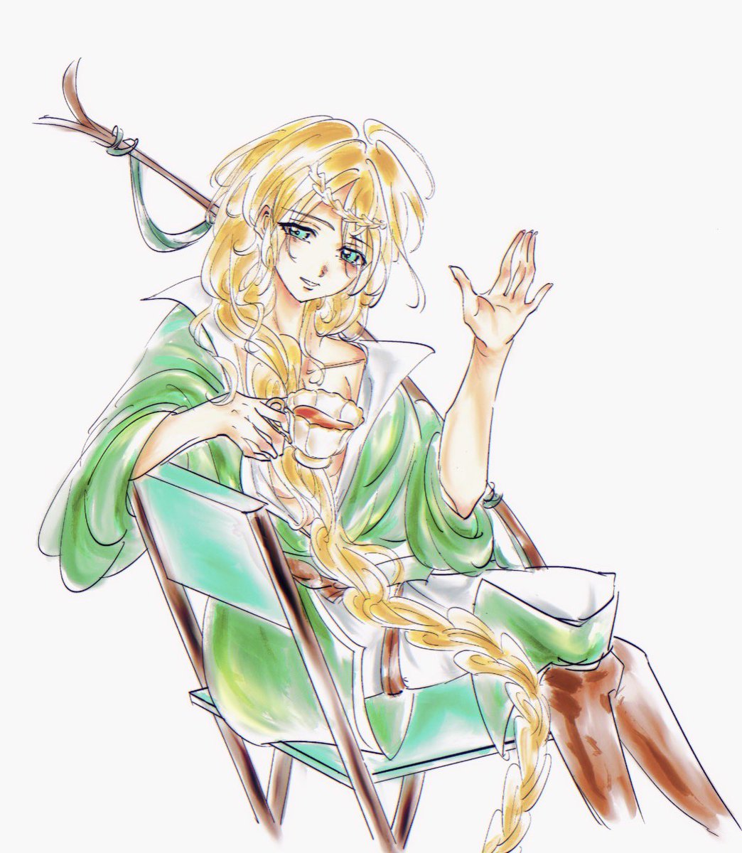 OrleneSheen's tweet photo. Tried dissolving the image, probably entering the little cabin, with Yunan greeting you with a smile  
The animation is based on reference

#Magi #Yunan #fanart #sketch https://t.co/ae8TdgVdxn