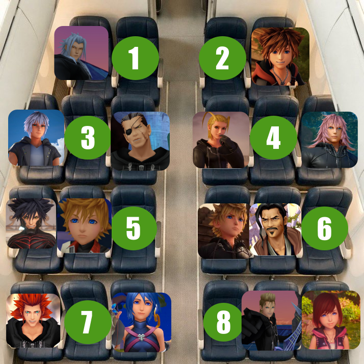 SoraKeyHearts's tweet photo. Vuelo de 8 horas. Elige tu asiento. https://t.co/QMy0C6rRM3