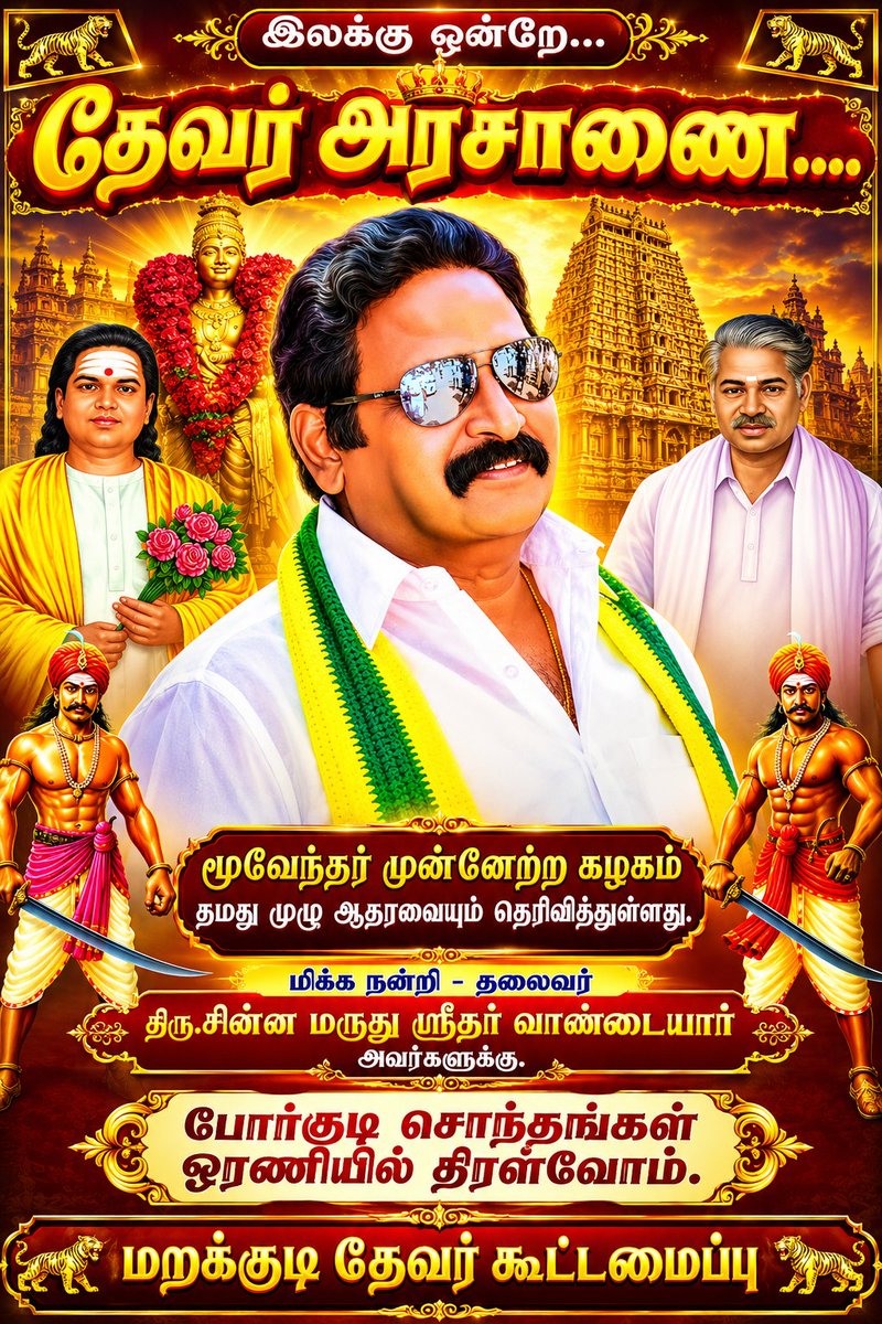 DevarTrends's tweet photo. இலக்கு ஒன்றே... 
தேவர் அரசாணை....

மூவேந்தர் முன்னேற்ற கழகம்  தமது முழு ஆதரவையும் தெரிவித்துள்ளது.

மிக்க நன்றி - தலைவர்  திரு.சின்ன மருது ஸ்ரீதர் வாண்டையார் அவர்களுக்கு.

போர்குடி சொந்தங்கள் ஓரணியில் திரள்வோம்.

மறக்குடி தேவர் கூட்டமைப்பு.

#Devar #Mukkulathor #thevar https://t.co/SXiCcbtOwk